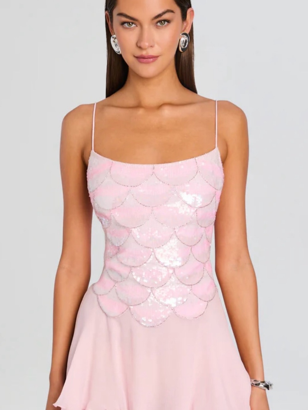 Retrofete Dreeny Embroidered Mini Dress